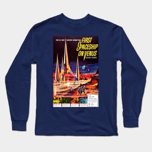 Classic Science Fiction Movie Poster - First Spaceship on Venus Long Sleeve T-Shirt